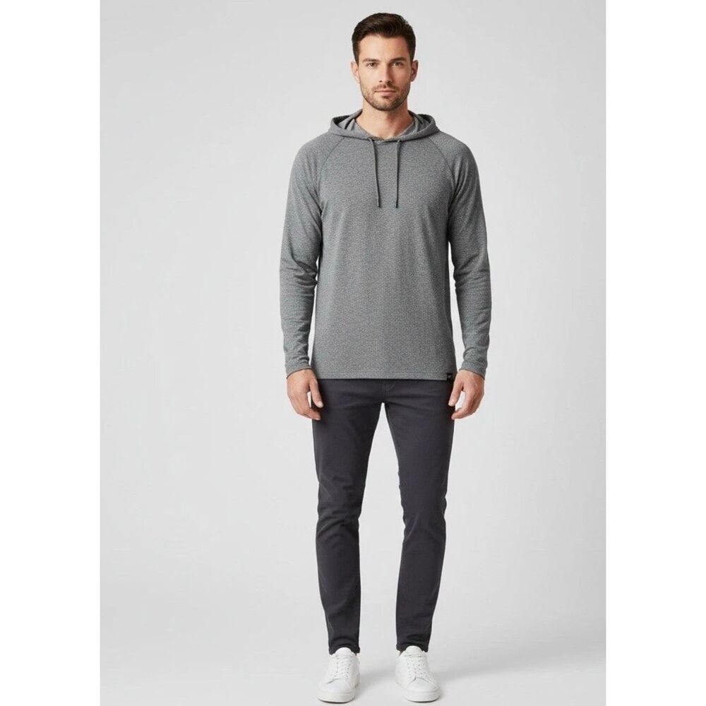 Rhone Men’s Gray Performance Hoodie Shirt Small Gray